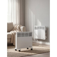 Электрический конвектор MTX км-1000.1, 230в, 1 квт, x-образный нагреватель, колеса, термостат 98124