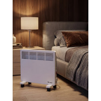 Электрический конвектор MTX км-1000.1, 230в, 1 квт, x-образный нагреватель, колеса, термостат 98124