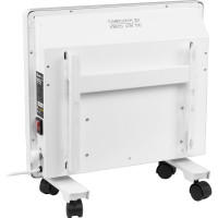 Электрический конвектор MTX км-1000.1, 230в, 1 квт, x-образный нагреватель, колеса, термостат 98124