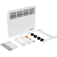 Электрический конвектор MTX км-1000.1, 230в, 1 квт, x-образный нагреватель, колеса, термостат 98124