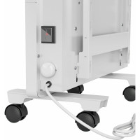 Электрический конвектор MTX км-1000.1, 230в, 1 квт, x-образный нагреватель, колеса, термостат 98124