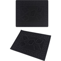 Придверный коврик Blabar Клен 40x60 см, черный 92014