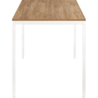 Разборный стол GreenWeen SMART 1200, белый каркас, столешница ЛДСП Дуб Канзас, 1200x650x750 GW-SMART-1200-W-LD-R