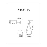 Бра Moderli Bestia V4030-1W