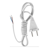 Сетевой шнур СПб УПП-5 с вилкой ПВС 2x0,75-26 белый 3,0 м 99927936