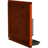 Металлическая перфопанель ООО Металекс Metalex 800x800 оранжевая с комплектом аксессуаров PROA8080