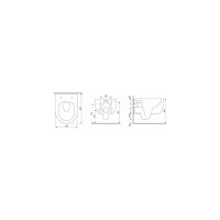 Подвесной унитаз Damixa Scandinavian Pure без ободка с сиденьем микролифт DX36C1701SC