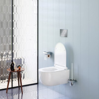 Подвесной унитаз Damixa Scandinavian Pure без ободка с сиденьем микролифт DX36C1701SC