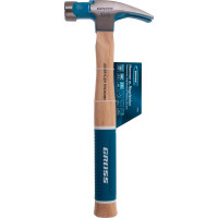 Молоток-гвоздодер GROSS 380 г, угол 75, магнит, обрезиненная рукоятка american hickory 10413