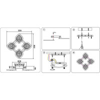 Накладной светильник Ambrella Light Ice FA280
