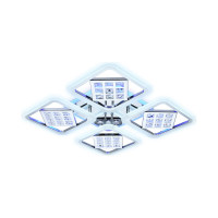 Накладной светильник Ambrella Light Ice FA288