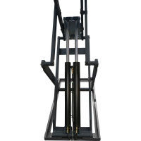 Ножничный короткий напольный подъёмник KraftWell г/п 3500 кг., цвет серый, клиренс 105 мм KRW350SF