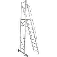 Передвижная складная лестница-стремянка с платформой Новая Высота NV 1540, 1x9 ступеней 1540109