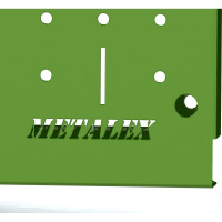 Металлическая перфопанель ООО Металекс Metalex 600x1600 зелёная PRZ60160