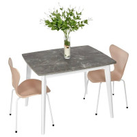 Стул BRADEX seven пудровый с белыми ножками FR 0820