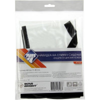 Накидка на спинку сиденья Nova Bright защита от детских ножек, 60x40 см, на резинке, прозрачная 47768