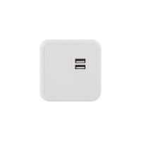 Разветвитель ROCKETSOCKET Cube Original 4 Euro 16A, 2 USB A с блоком 5В/2.1А  цвет серый GN1204