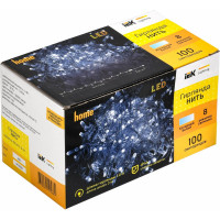 Гирлянда нить IEK 10м 100w ip44 прозрачный 230в кон. 8 LGDU111-2-100-10-T-S-44