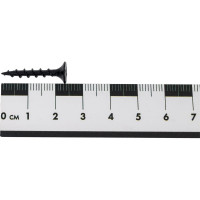 Саморез по дереву для гкл КВАДРА черный, PH2, редкая резьба, 3.5x25 кop. 1000 шт. 350251011000