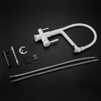 Смеситель для кухни ROSE с подключением к фильтру питьевой воды, белый R658C