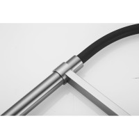 Смеситель для кухни ROSE с гибким изливом и магнитным держателем, оружейная сталь R133T