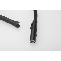 Смеситель для кухни ROSE с гибким изливом и магнитным держателем, черный R133H