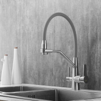 Смеситель для кухни ROSE с подключением к фильтру питьевой воды, сатин R558L