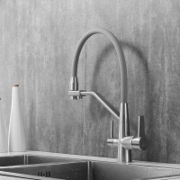 Смеситель для кухни ROSE с подключением к фильтру питьевой воды, сатин R558L