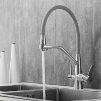 Смеситель для кухни ROSE с подключением к фильтру питьевой воды, сатин R558L