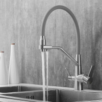 Смеситель для кухни ROSE с подключением к фильтру питьевой воды, сатин R558L