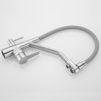 Смеситель для кухни ROSE с подключением к фильтру питьевой воды, сатин R558L