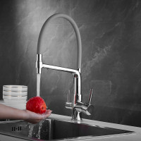 Смеситель для кухни ROSE с подключением к фильтру питьевой воды, хром R658