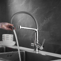 Смеситель для кухни ROSE с подключением к фильтру питьевой воды, хром R658