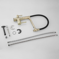 Смеситель для кухни ROSE с подключением к фильтру питьевой воды, бронза R658Q