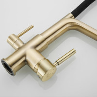 Смеситель для кухни ROSE с подключением к фильтру питьевой воды, бронза R658Q