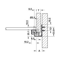 Направляющие Hafele Matrix runners UM A30 частичное выдвижение, 13-16 мм, soft-close, 450 мм 433.06.446