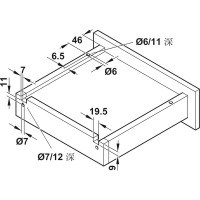 Направляющие Hafele Matrix runners UM A30 частичное выдвижение, 13-16 мм, soft-close, 450 мм 433.06.446