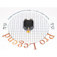 Переход RCA гнездо - 2 x RCA гнездо Pro Legend пластик, PL2282