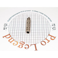 Переход RCA штекер - 6.35мм гнездо моно Pro Legend металл, PL2278