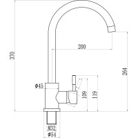 Смеситель для кухонной мойки Savol S-SUS3002H