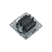 Проходной 2-клавишный выключатель IEK Brite 10а вс10-2-6-брм маренго BR-V22-0-10-K35