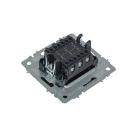 Проходной 2-клавишный выключатель IEK Brite 10а вс10-2-6-брс сталь BR-V22-0-10-K46