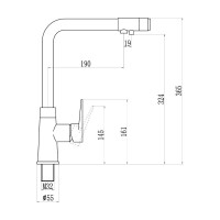 Смеситель для кухонной мойки Savol с фильтром питьевой воды S-L1804
