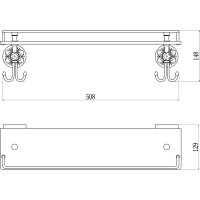 Прямая полка Savol стеклянная 60 см S-005891B