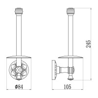 Держатель для туалетной бумаги Savol S-005852-1A 24312