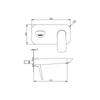 Смеситель для умывальника Savol SK-H7207 24041