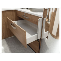 Комплект ящика Hafele Matrix box S комплект ящика, 35 кг, серый 84x550 мм, SOFT C 552.56.696