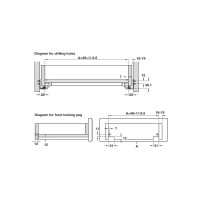 Направляющие Hafele Matrix runners UM A30 полного выдвижения, 16-19 мм, soft-close, 350 мм 433.10.535