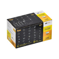 Гирлянда-занавес IEK 1.5x1.5 м, 160 светодиодов, ip20, прозрачный, 230 В LGDB201-2-160-L1-T-S-20
