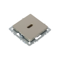 Розетка hdmi IEK Brite рhdmi-0-брш шампань BR-H10-K37